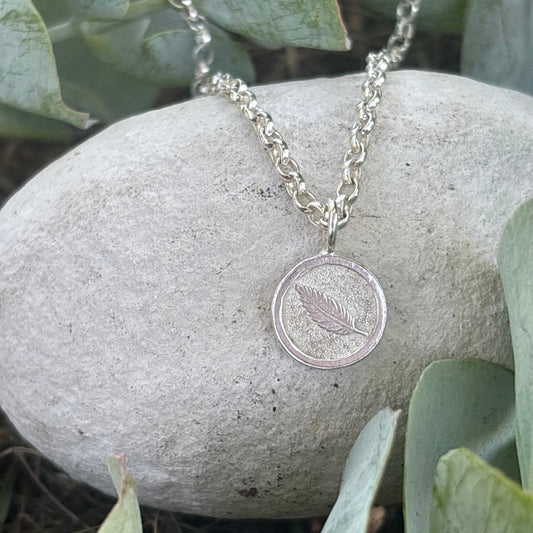 Silver Feather Pendant