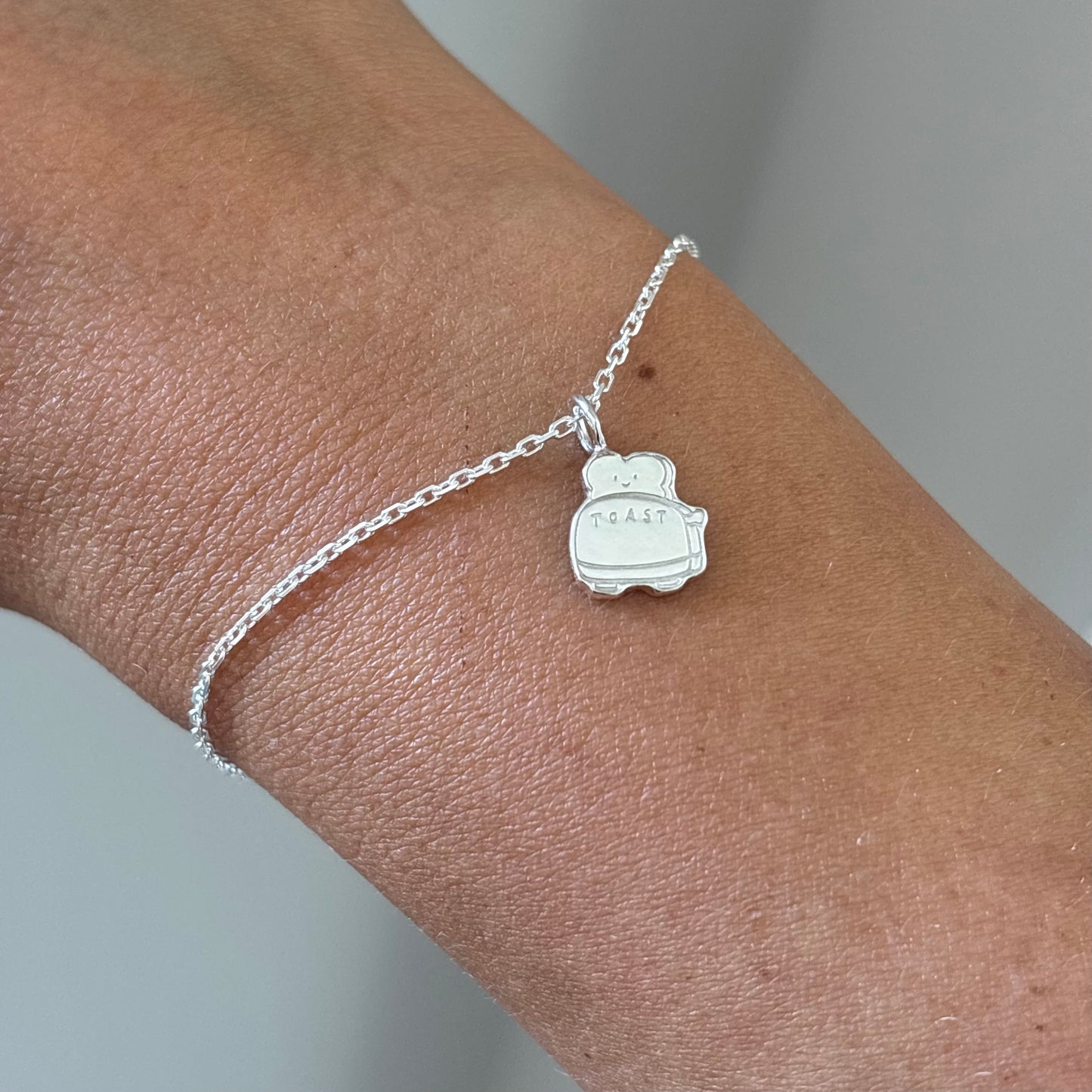 A Toast To You Sterling Silver Toast Charm Bracelet & Greeting Card Gift