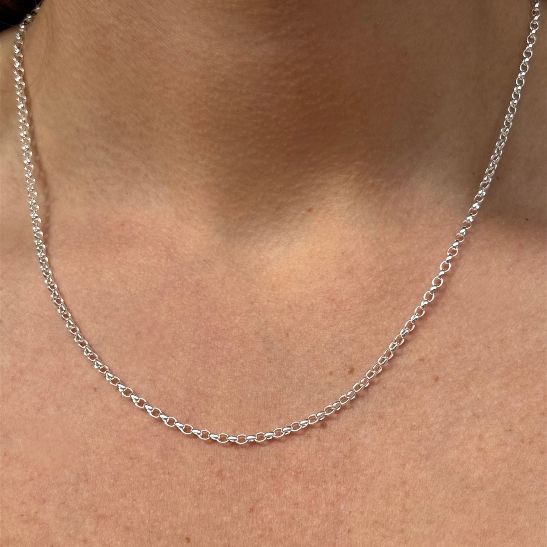 Plain silver belcher chain 