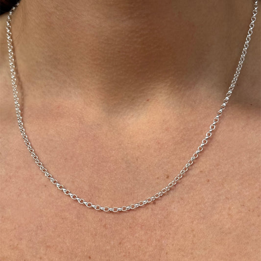 Plain silver belcher chain 