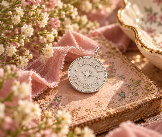 Lucky Sixpence Sterling Silver Charm